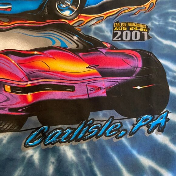 2001 Vintage Cruise Fairgrounds Corvettes T-shirt - Picture 3 of 4